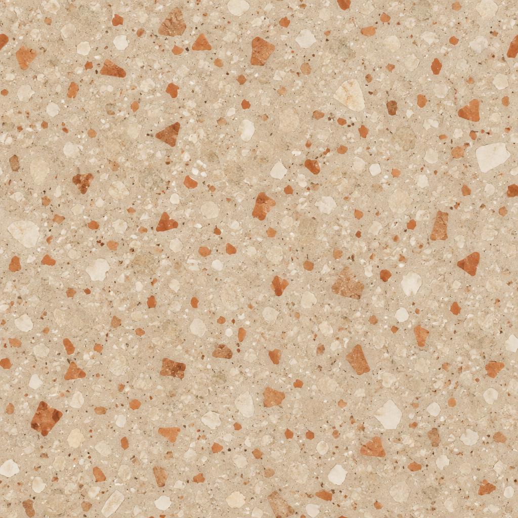 Terrazzo Cotto – Zandbeige met terracotta
